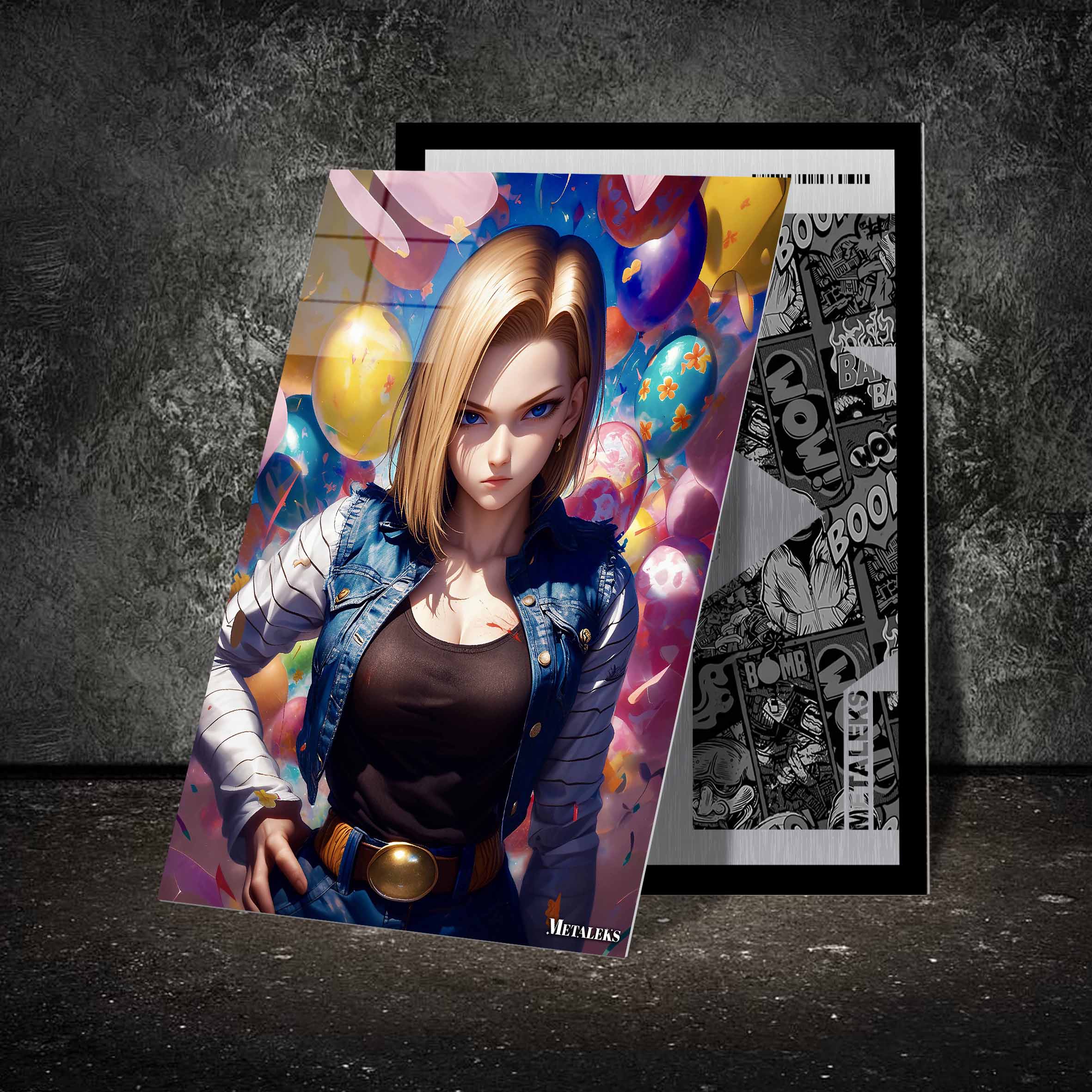 Android 18 - Easter Theme-Poster, picture, metal print,handmade |