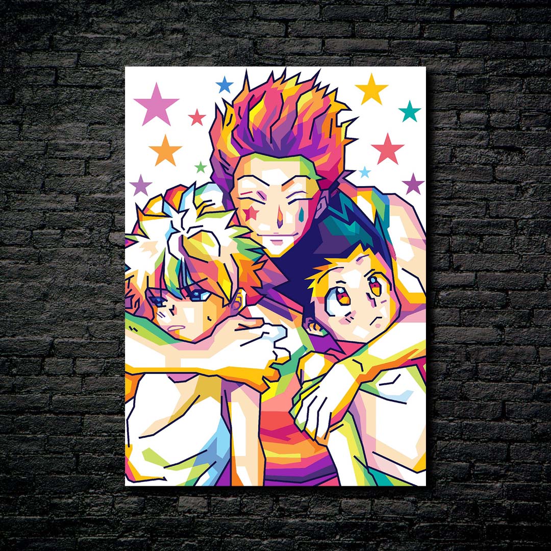 Killua x Hisoka x Gon-Poster, picture, metal print,handmade |