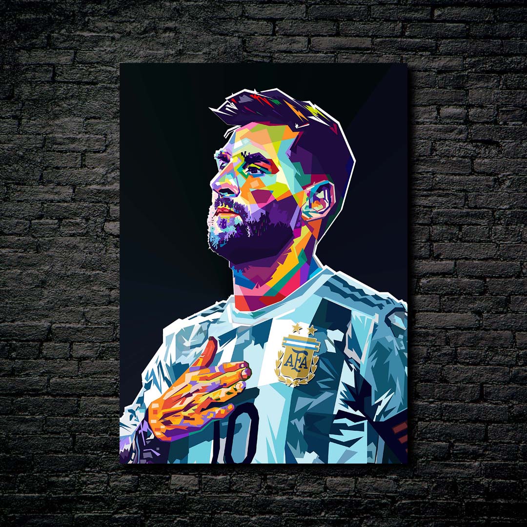 Lionel shops Messi pop art painting