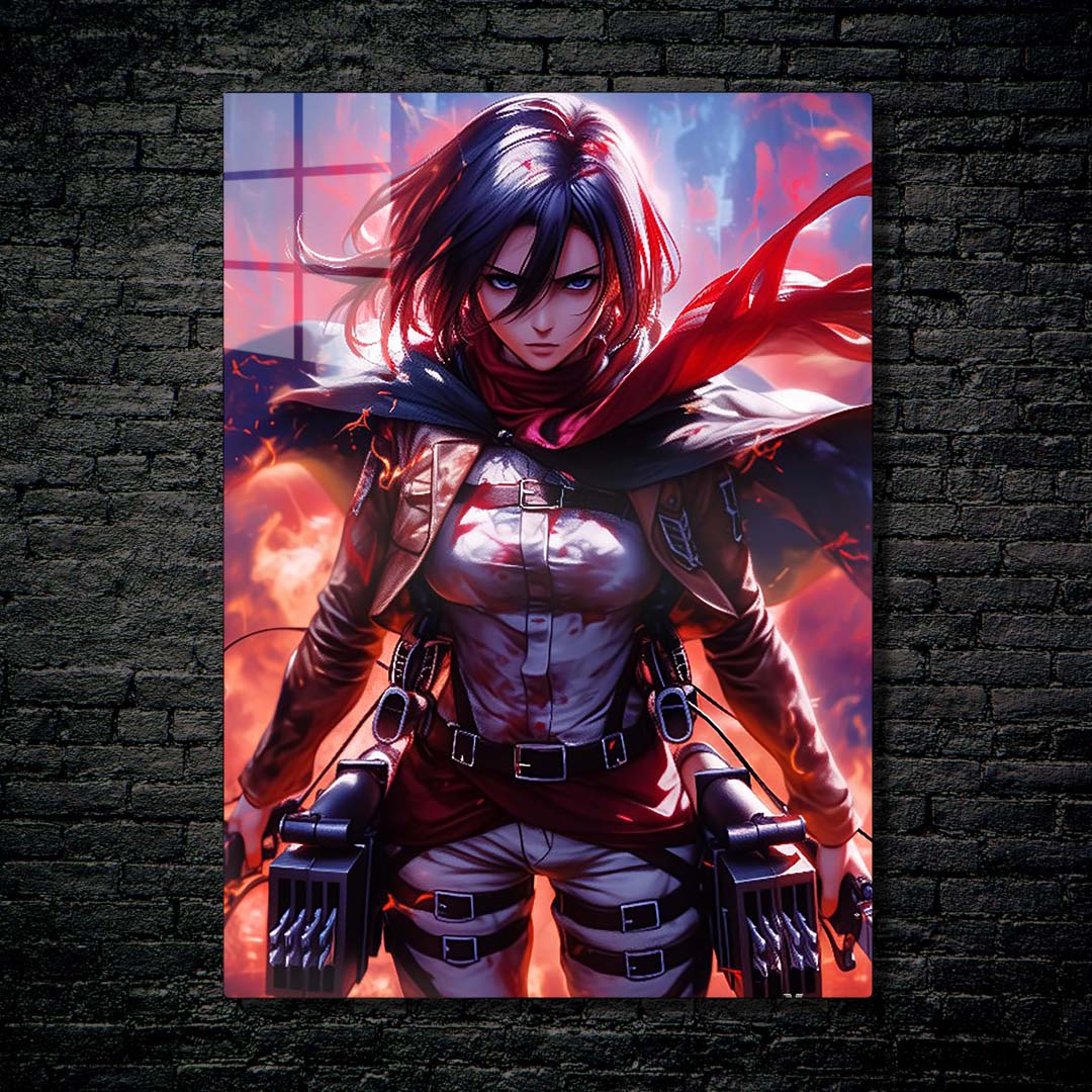 Mikasa Ackerman - Anime Attack On Titan-Poster, picture, metal