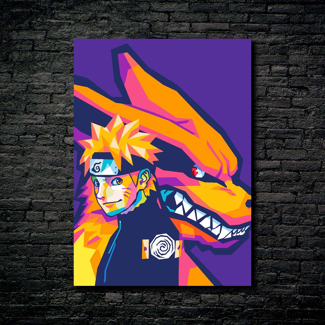 Uma pintura digital profissional da pele verde-oliva do naruto