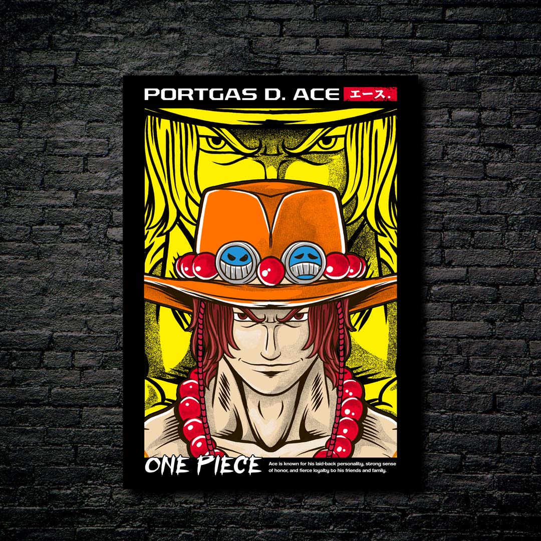 Portgas D. Ace One Piece-Artwork by @adamkhabibi