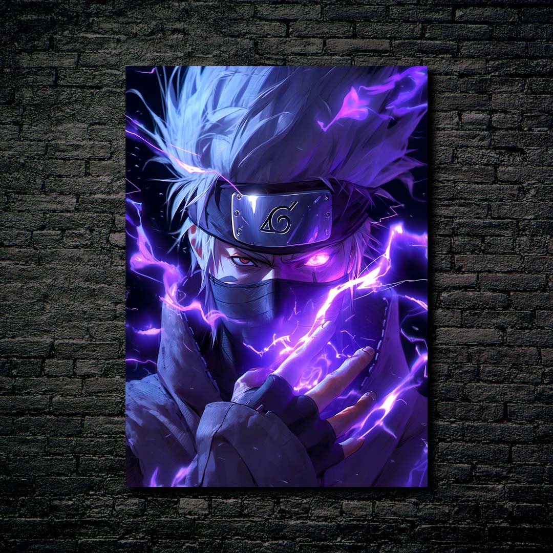Naruto Uzumaki Purple Light (5 Panel) Anime Wall Art