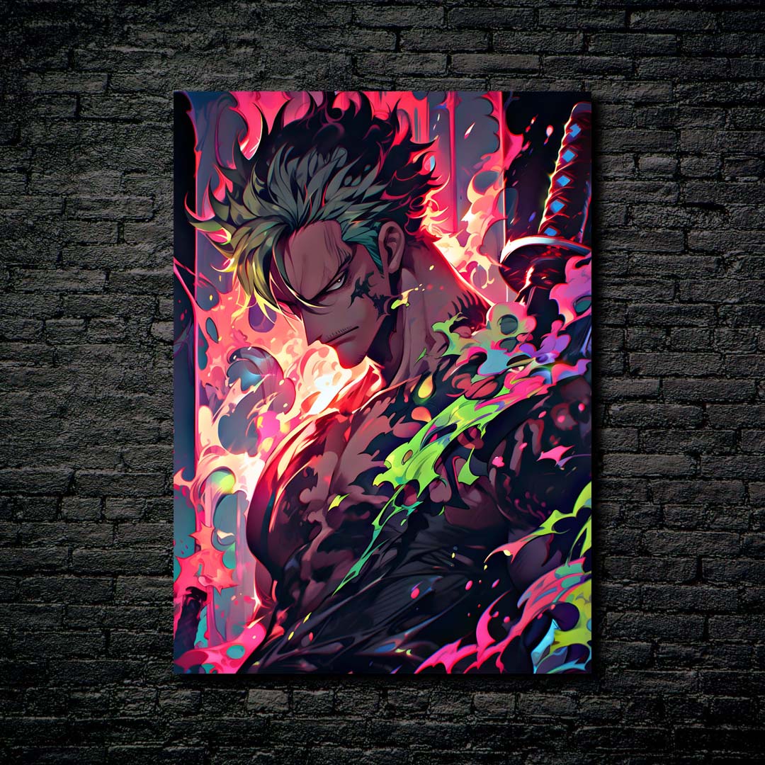 Roronoa Zoro from One piece anime-Artwork by @Vid_M@tion