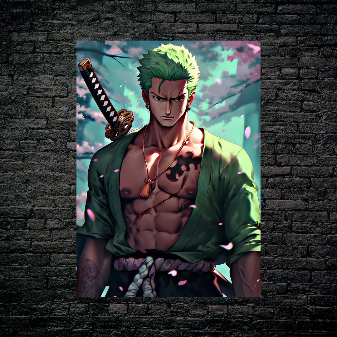 Roronoa Zoro with Katana from One piece-designed by @Vid_M@tion