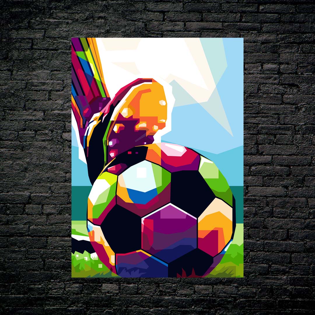 Soccer Pop art-Artwork by @MK STUDIO