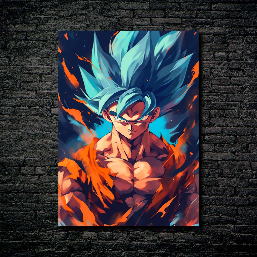 Goku Super Saiyajin Blue  Dragon ball super artwork, Anime dragon ball,  Kid goku