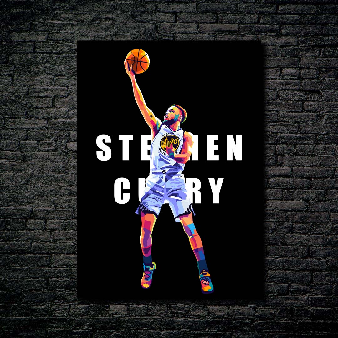 Stephen Curry Popart-Artwork by @Siksisart