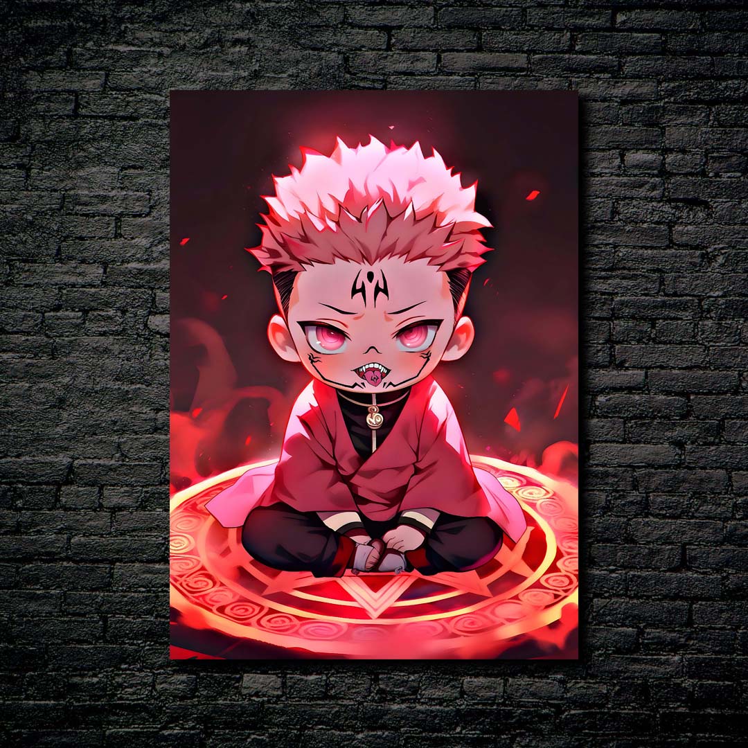 Sukuna Chibi Art from JJK anime-designed by @Vid_M@tion