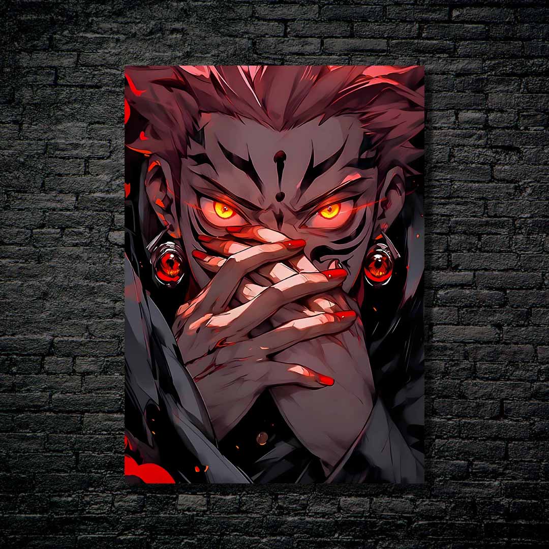 Sukuna Jujutsu Kaisen Red Eye-designed by @DarkJay AI