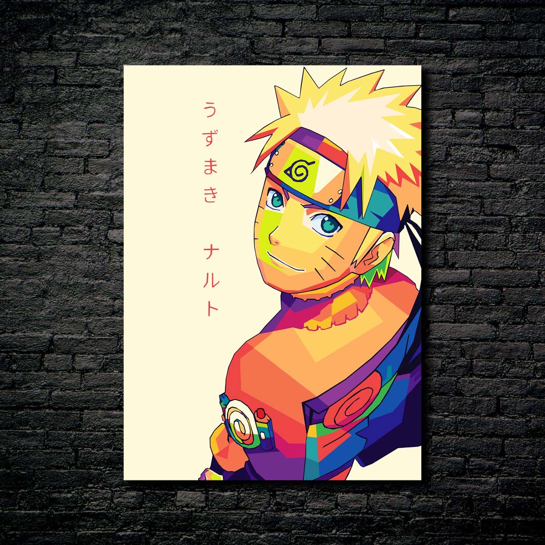 Uzumaki Naruto Wpap Pop Art-Artwork by @Siksisart
