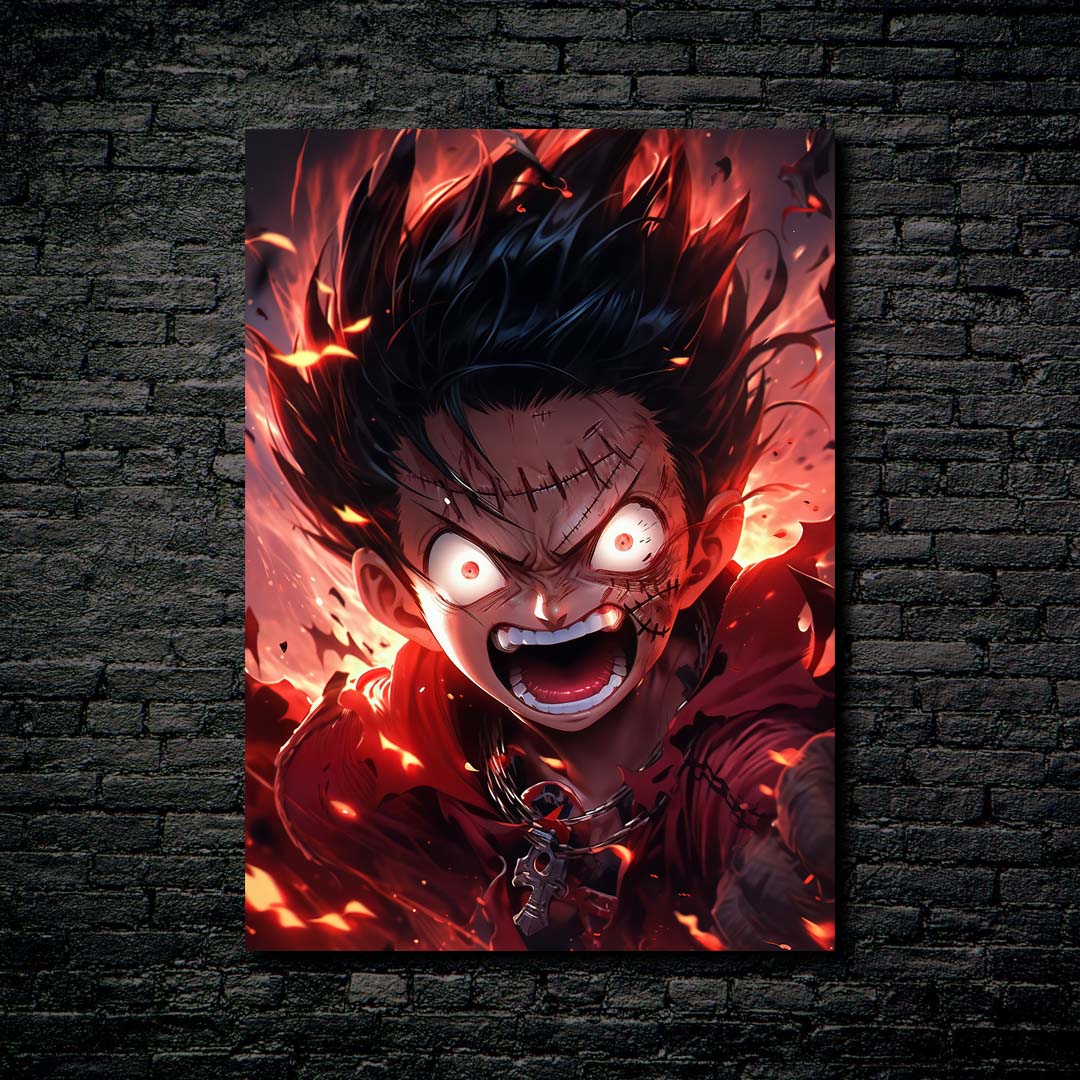 Luffy turns on Gear 2! Vampos24 - Illustrations ART street