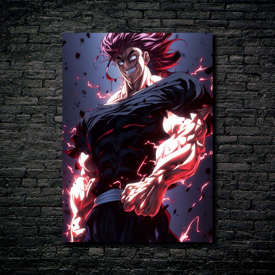 Yujiro Hanma (2)-Poster, picture, metal print,handmade | Metaleks