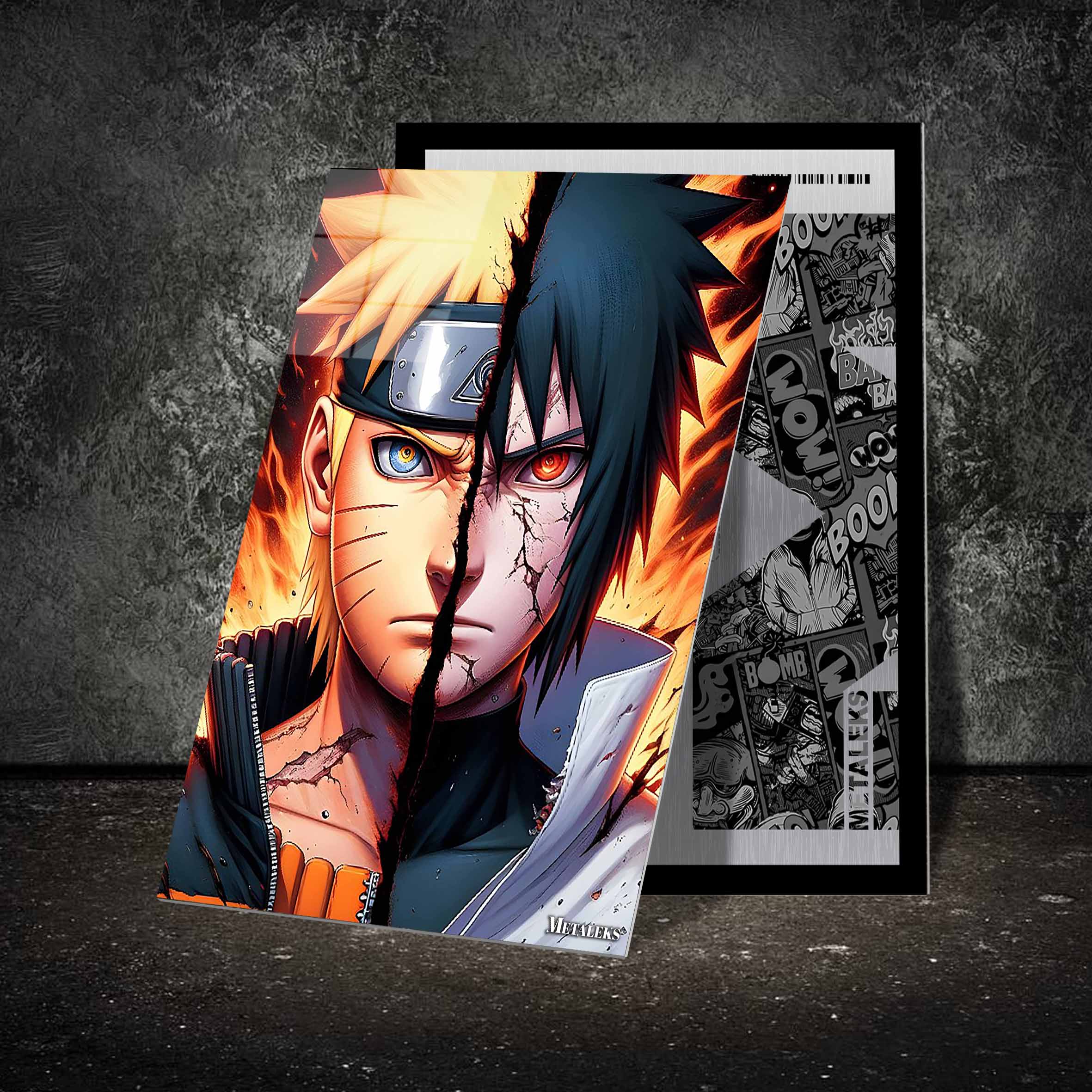 narotu Vs sasuke face-Artwork by @ Makmun