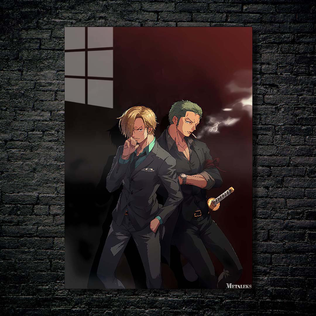 zoro and sanji from one piece-Artwork by @Vid_M@tion