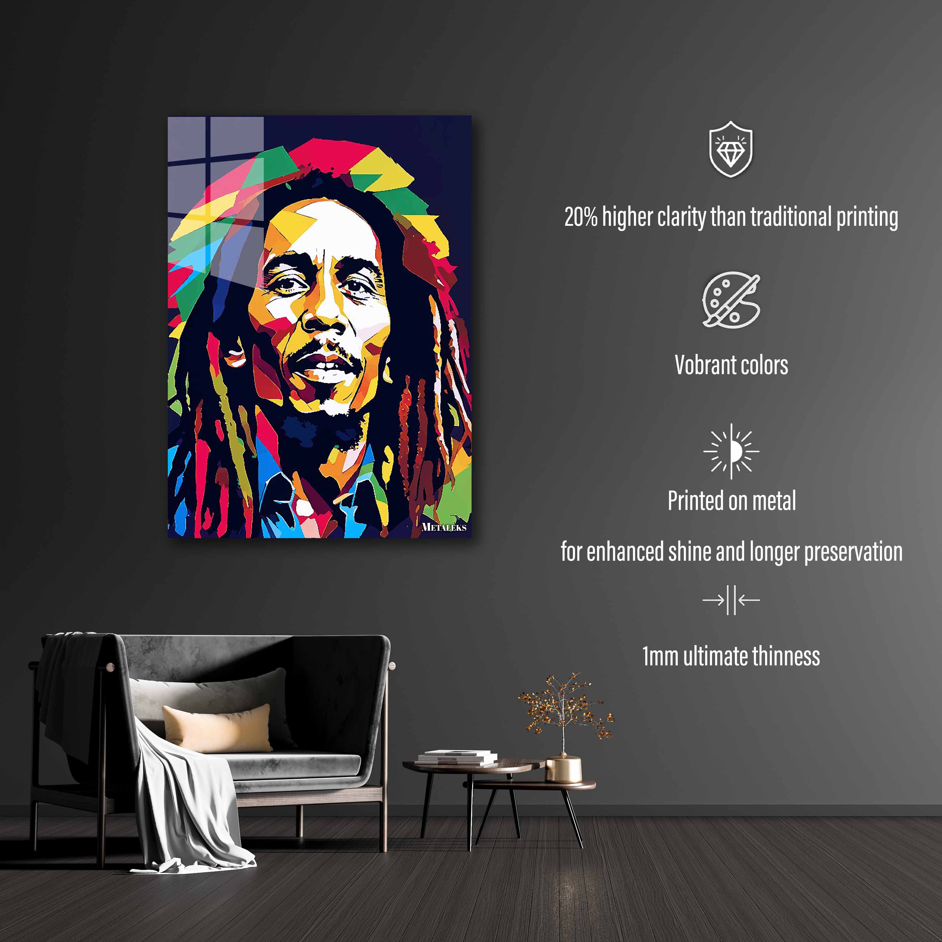 Bob Marley Pop Art 1-designed by @ALTAY