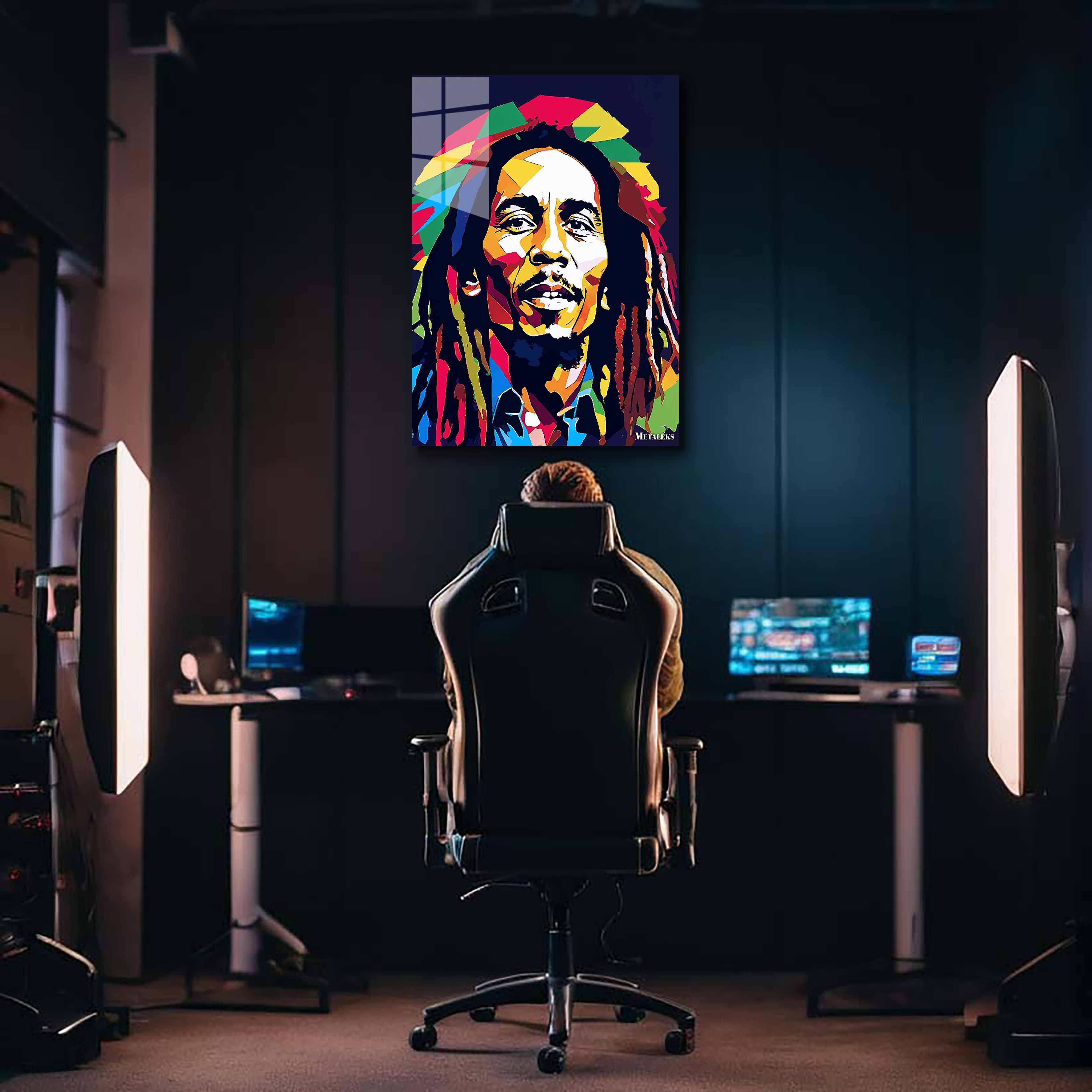 Bob Marley Pop Art 1-designed by @ALTAY