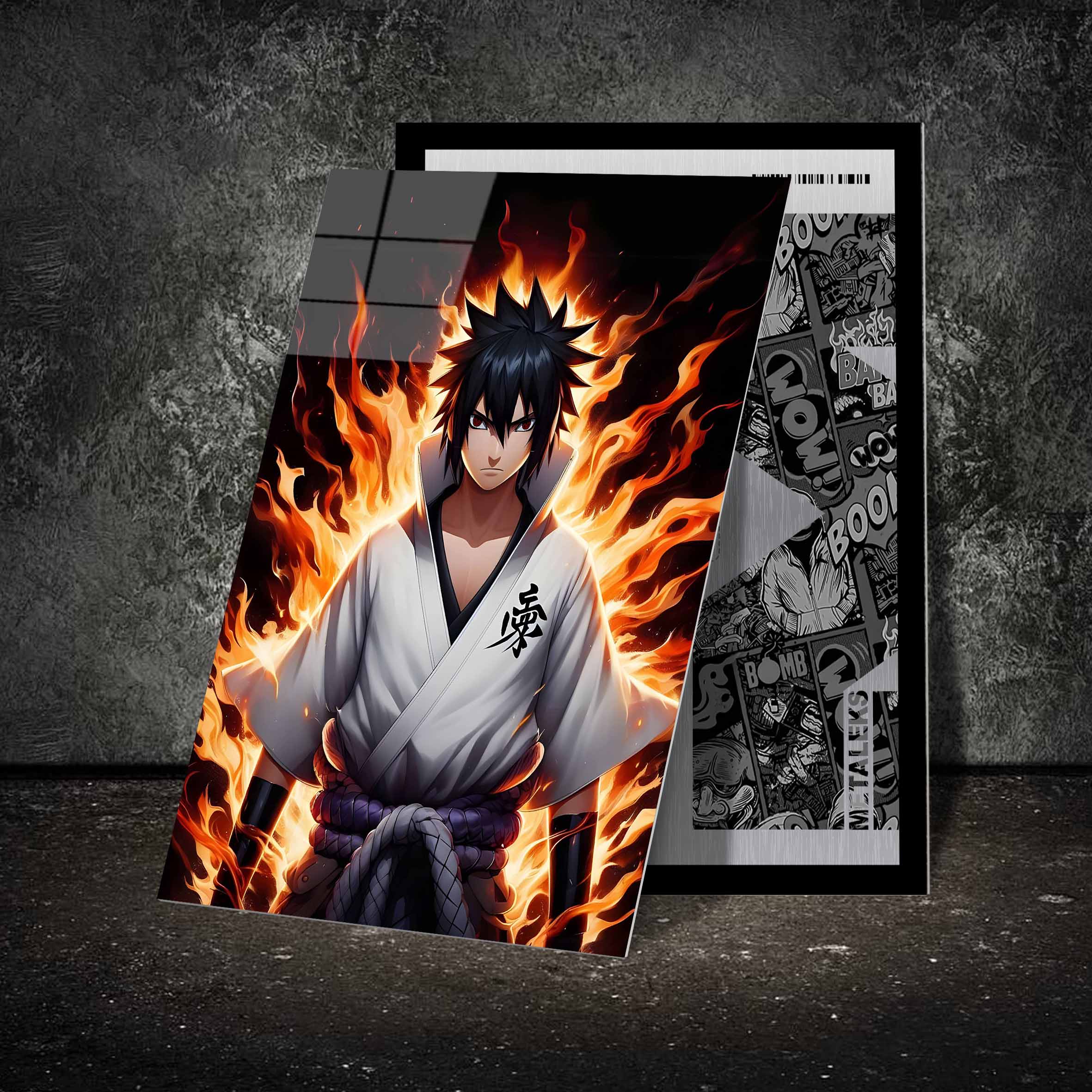 Uciha Sasuke Fire Power-designed by @Genio Art