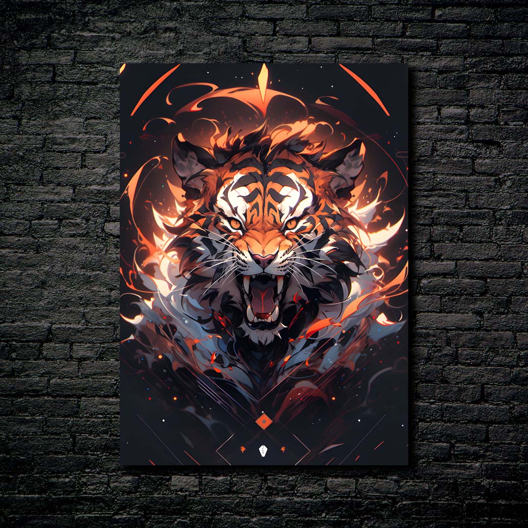 THE ANGRY TIGER-designed by @Sarchainne