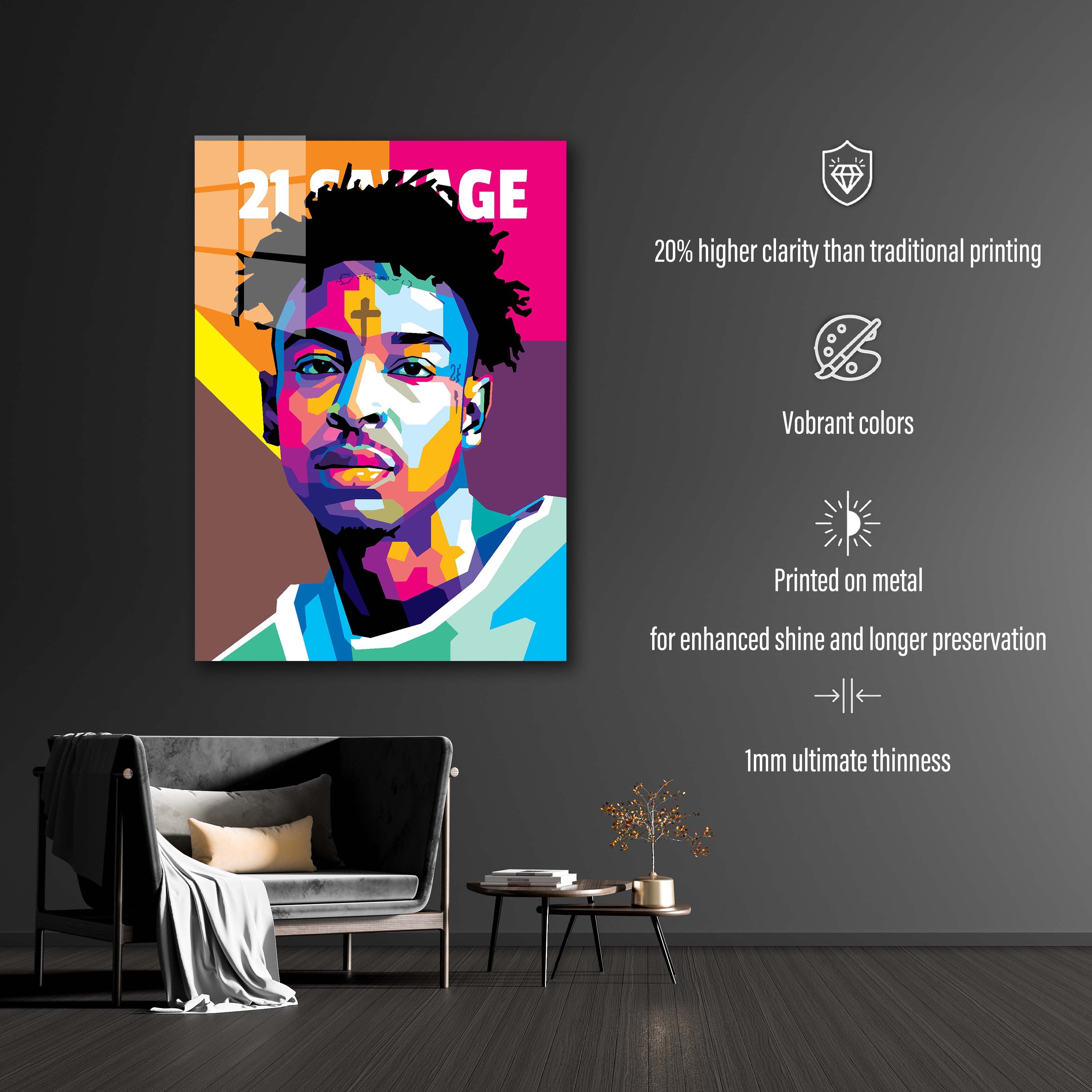 21 Savage in WPAP Style-designed by @V Styler