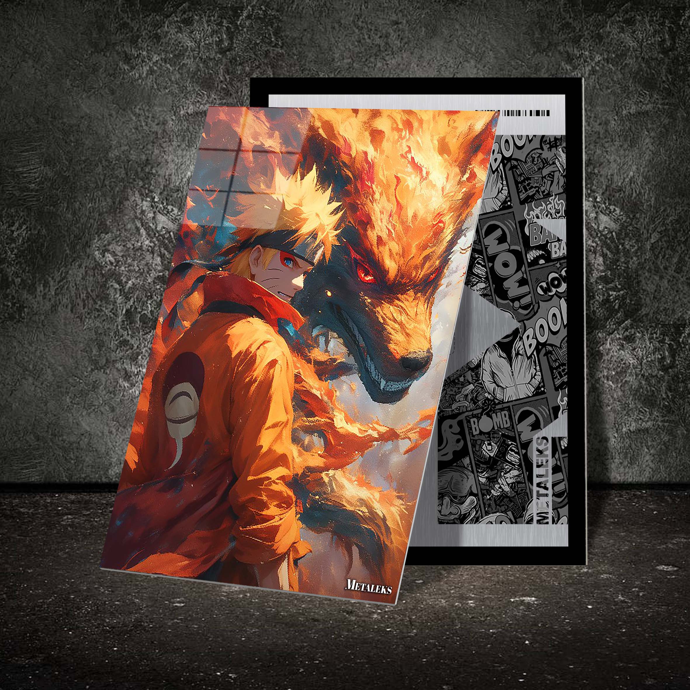 AA0009 Naruto and Kurama-designed by @Staylo Art