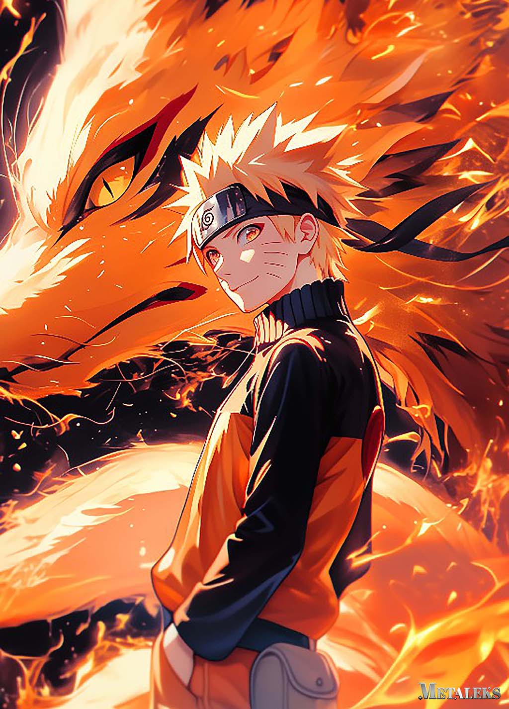 AE039 Naruto And Kurama ~ Anime Naruto