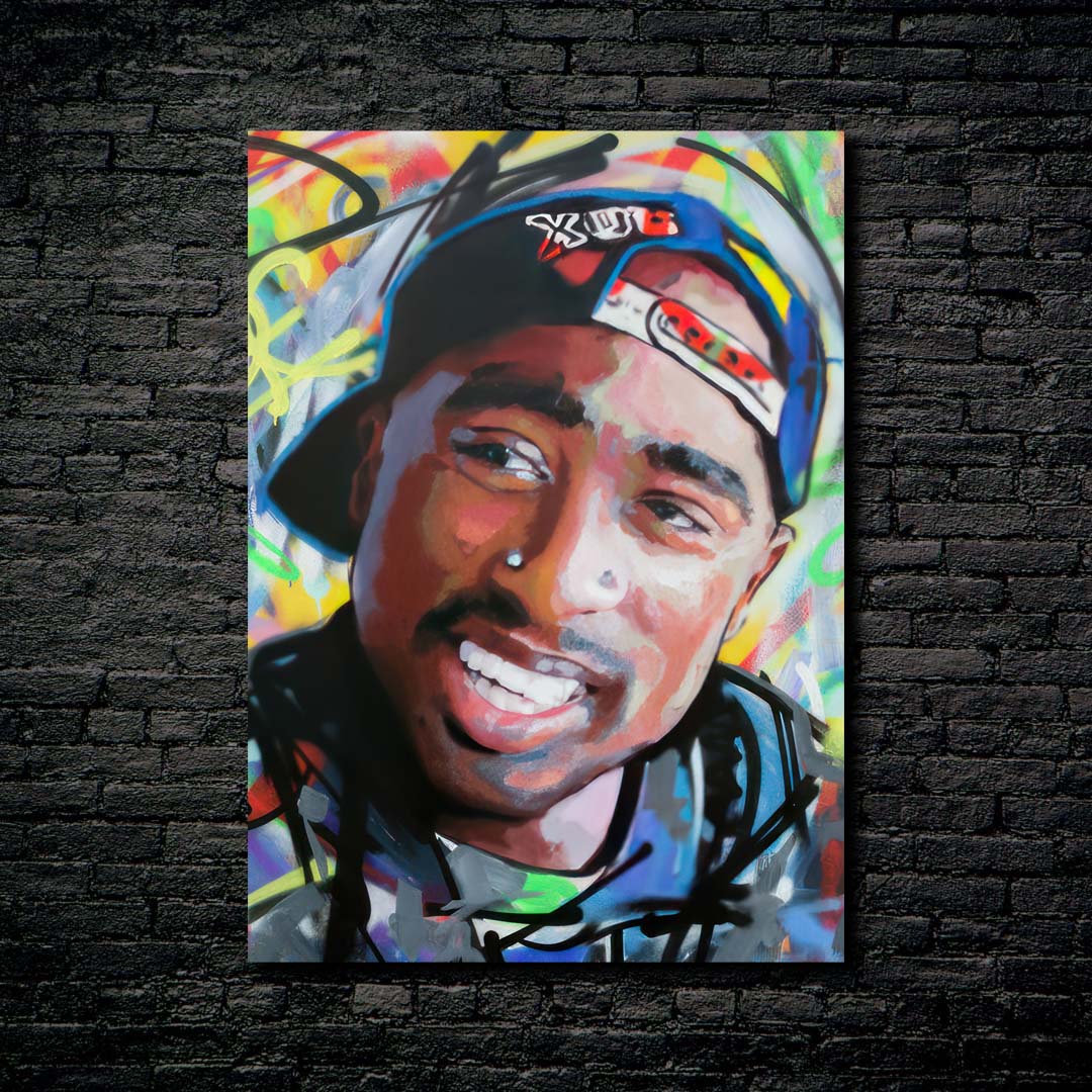 Abstract 2pac-designed by @Vinahayum