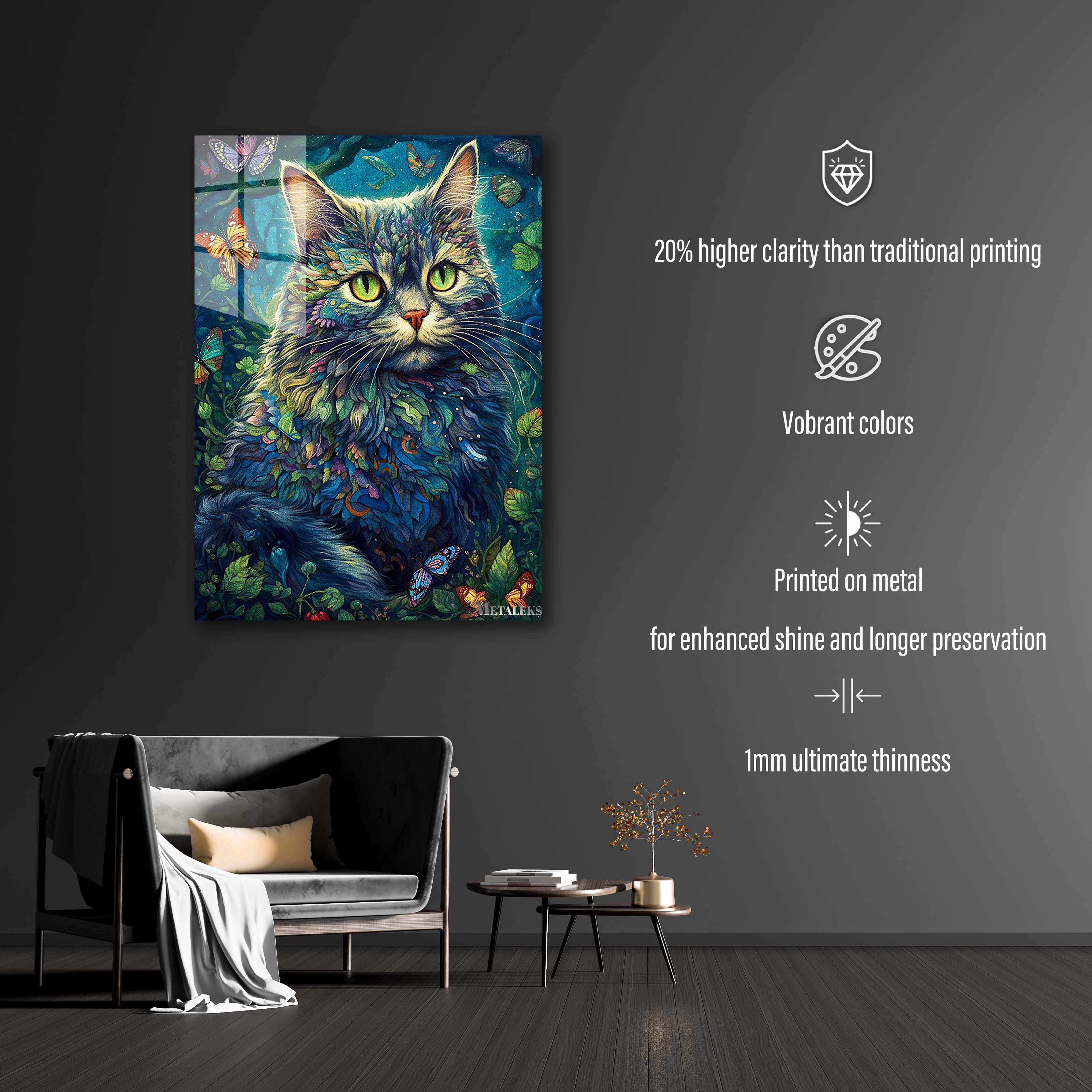 Abstract Cat Wildlife-designed by @elzart_gallery