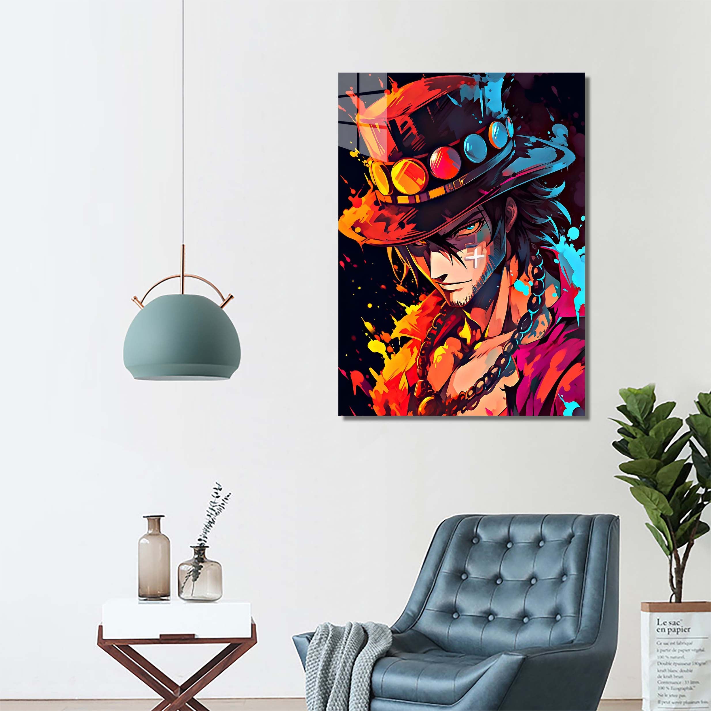 Ace from one piece chromatic art-designed by @Blinkburst