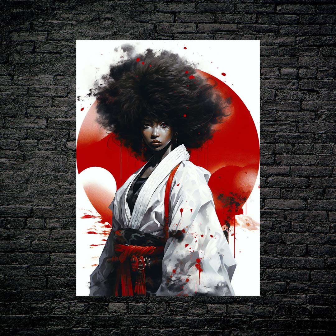 Afro Japan-designed by @Diegosilva.arts