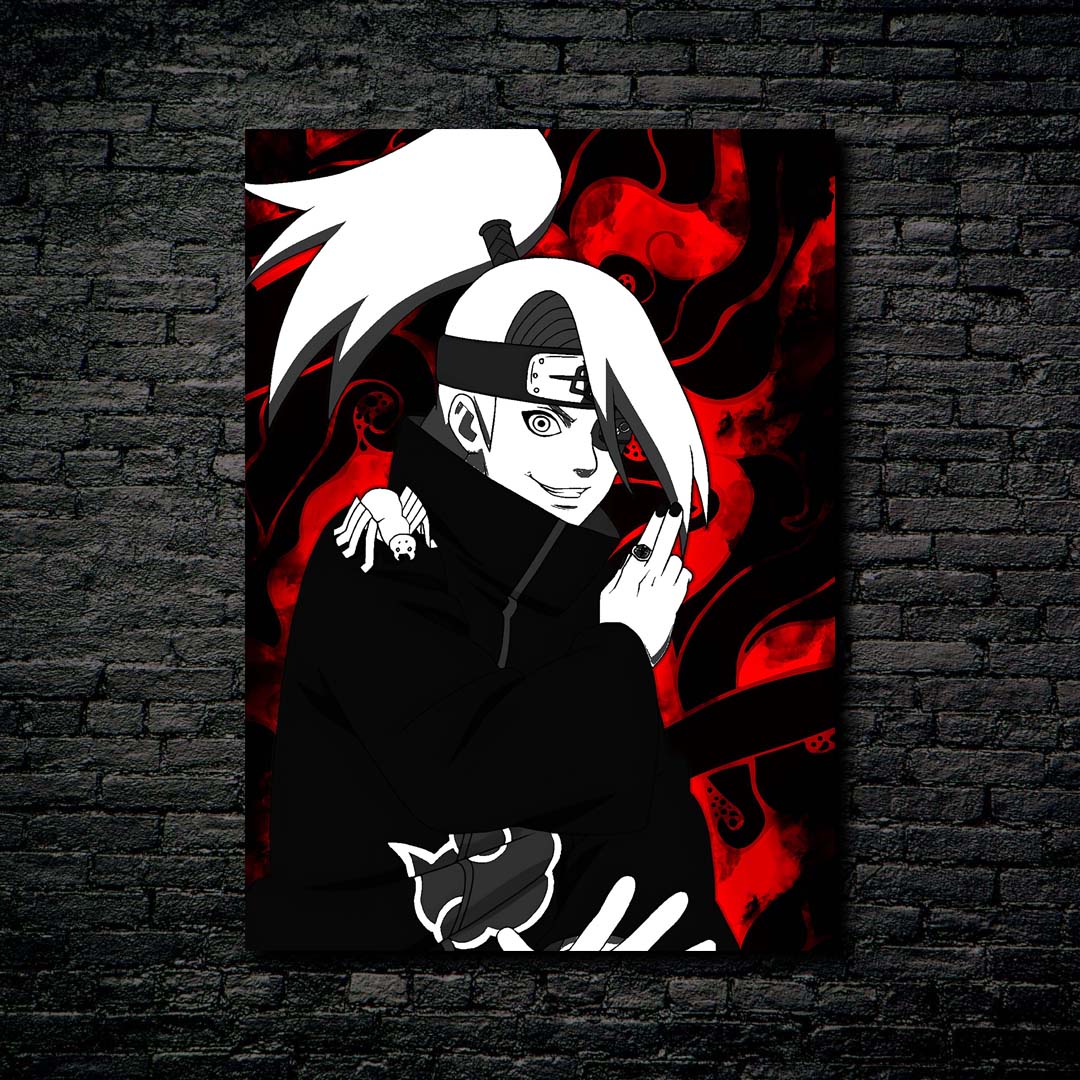 Akatsuki Deidara Red Theme-designed by @Xeionus