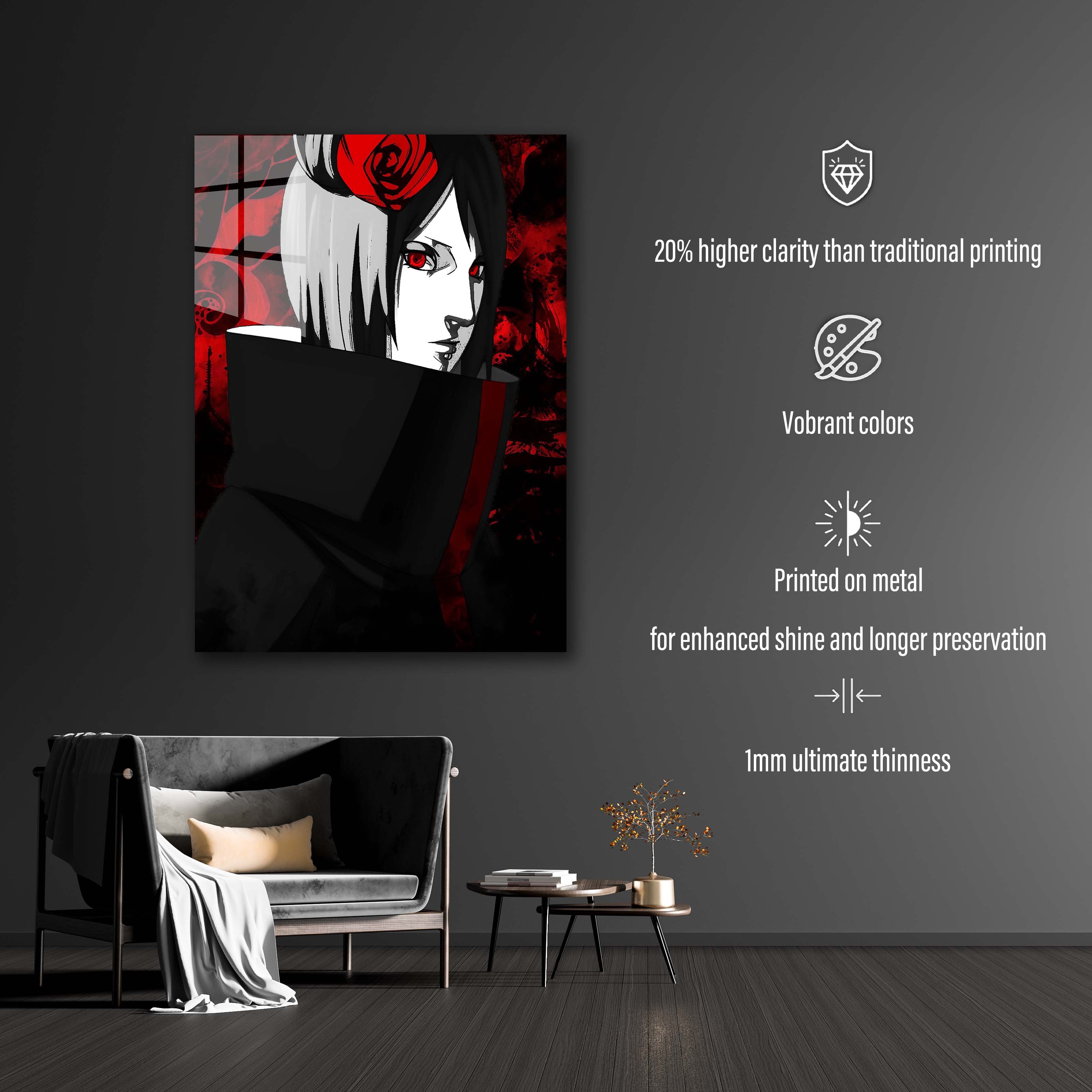 Akatsuki Konan Red Theme-designed by @Xeionus