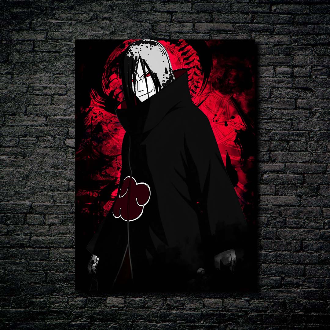 Akatsuki Orochimaru Red Theme-designed by @Xeionus