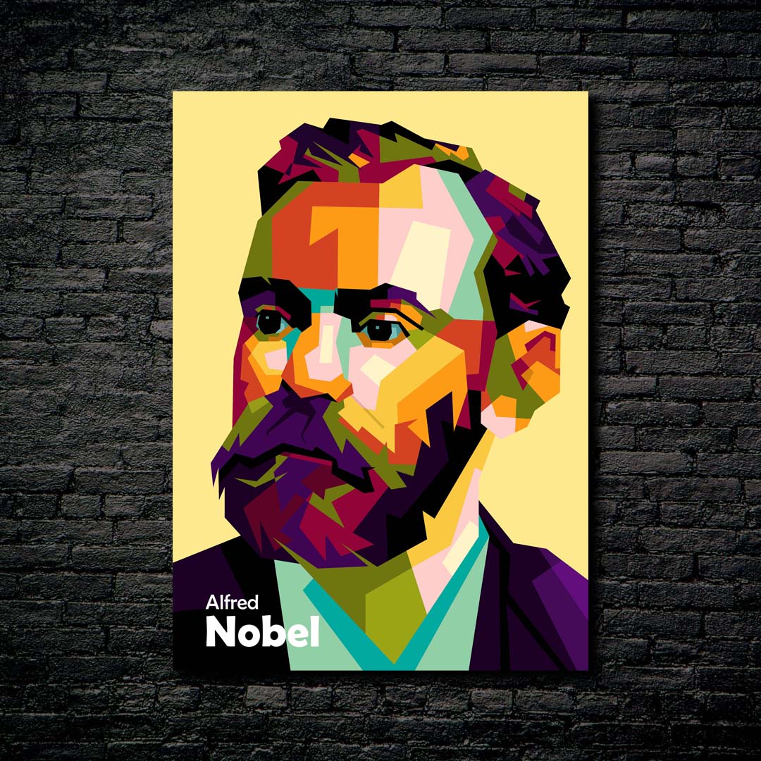 Alfred Nobel in fantastic wpap trending art-designed by @Amirudin kosong enam