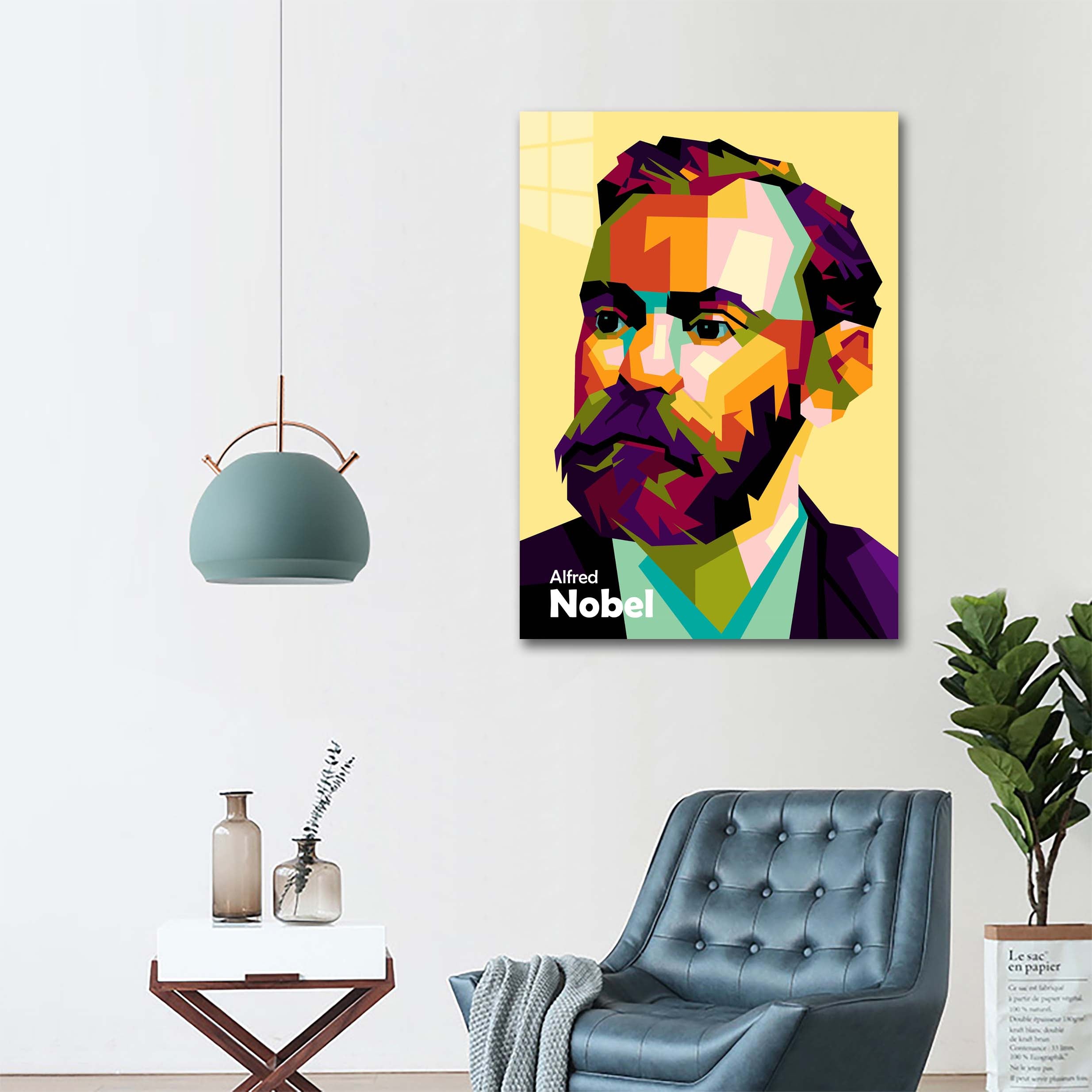 Alfred Nobel in fantastic wpap trending art-designed by @Amirudin kosong enam