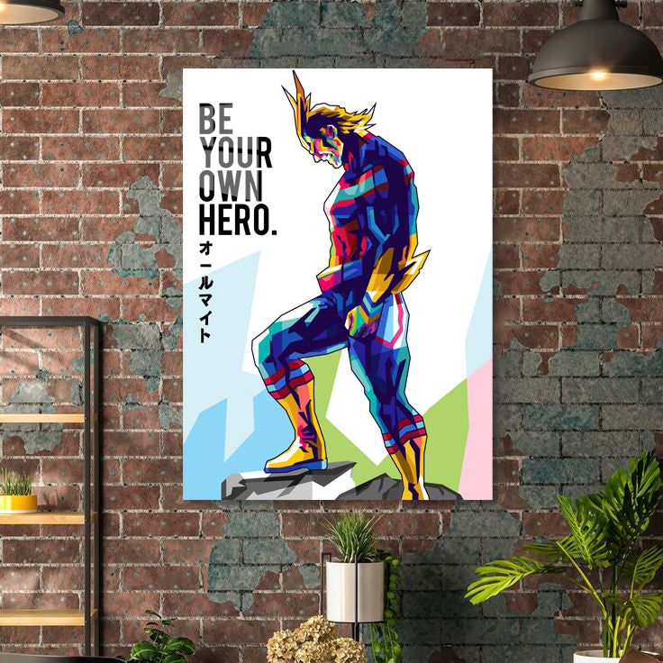 All Might Quote-Artwork by @Shichiro Ken