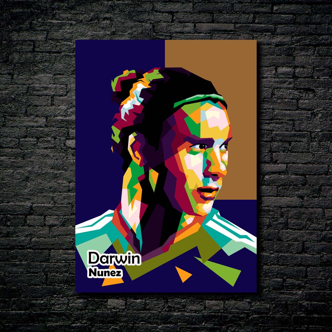 Amazing football pop art Darwin Nunez-designed by @Amirudin kosong enam