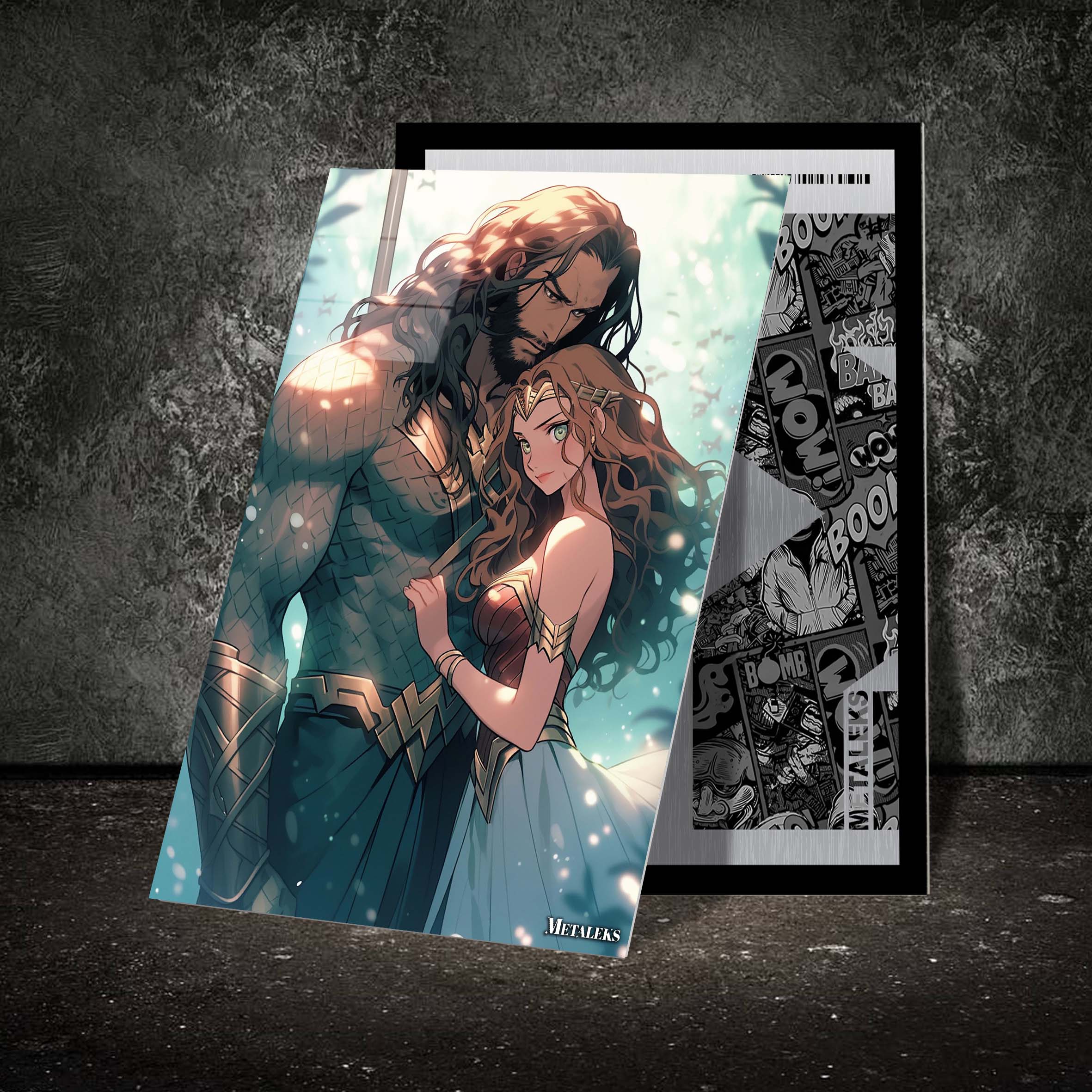 Amazonian Seas_ Aquaman and Wonder Woman's Oceanic Symphony-designed by @theanimecrossover