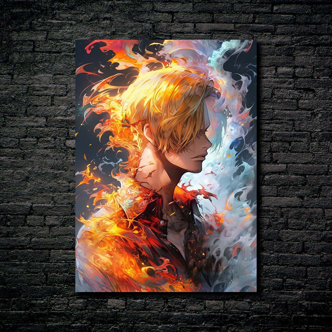 Angry Sanji art-designed by @imagineartoffical