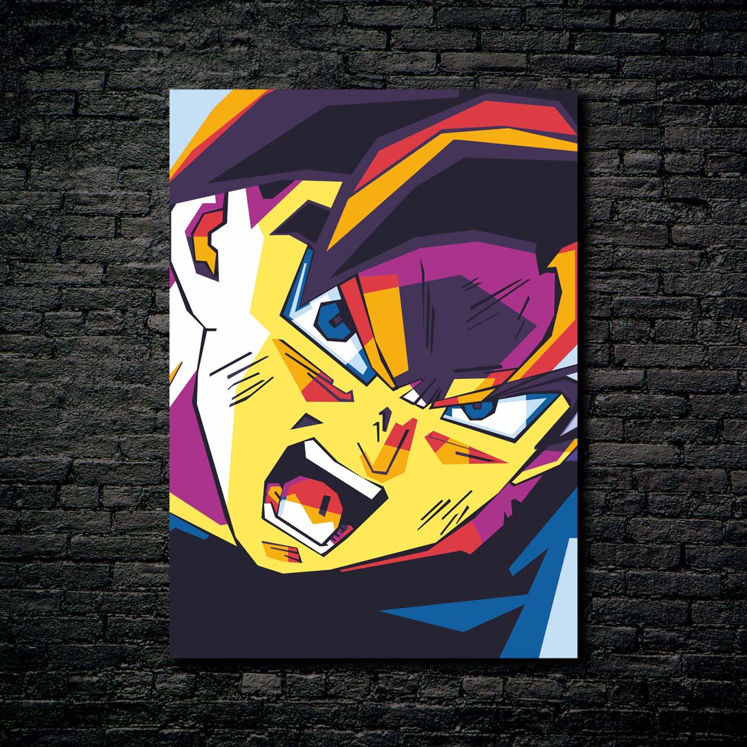 Angry Super Saiyan Goku-designed by @IqbalKige