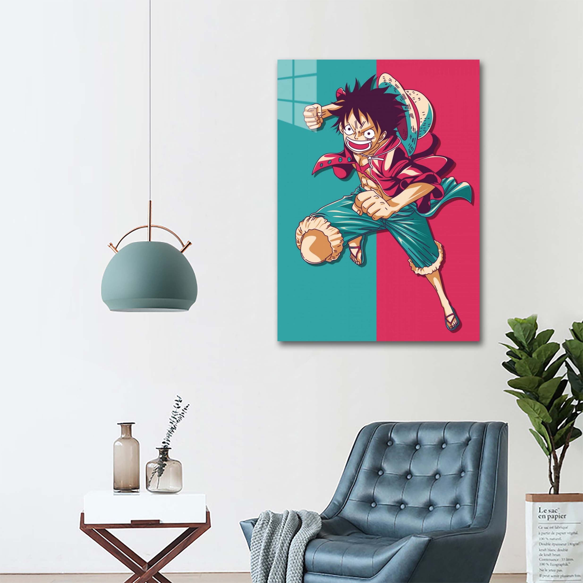 Anime Monkey D Luffy -designed by @Pus Meong art