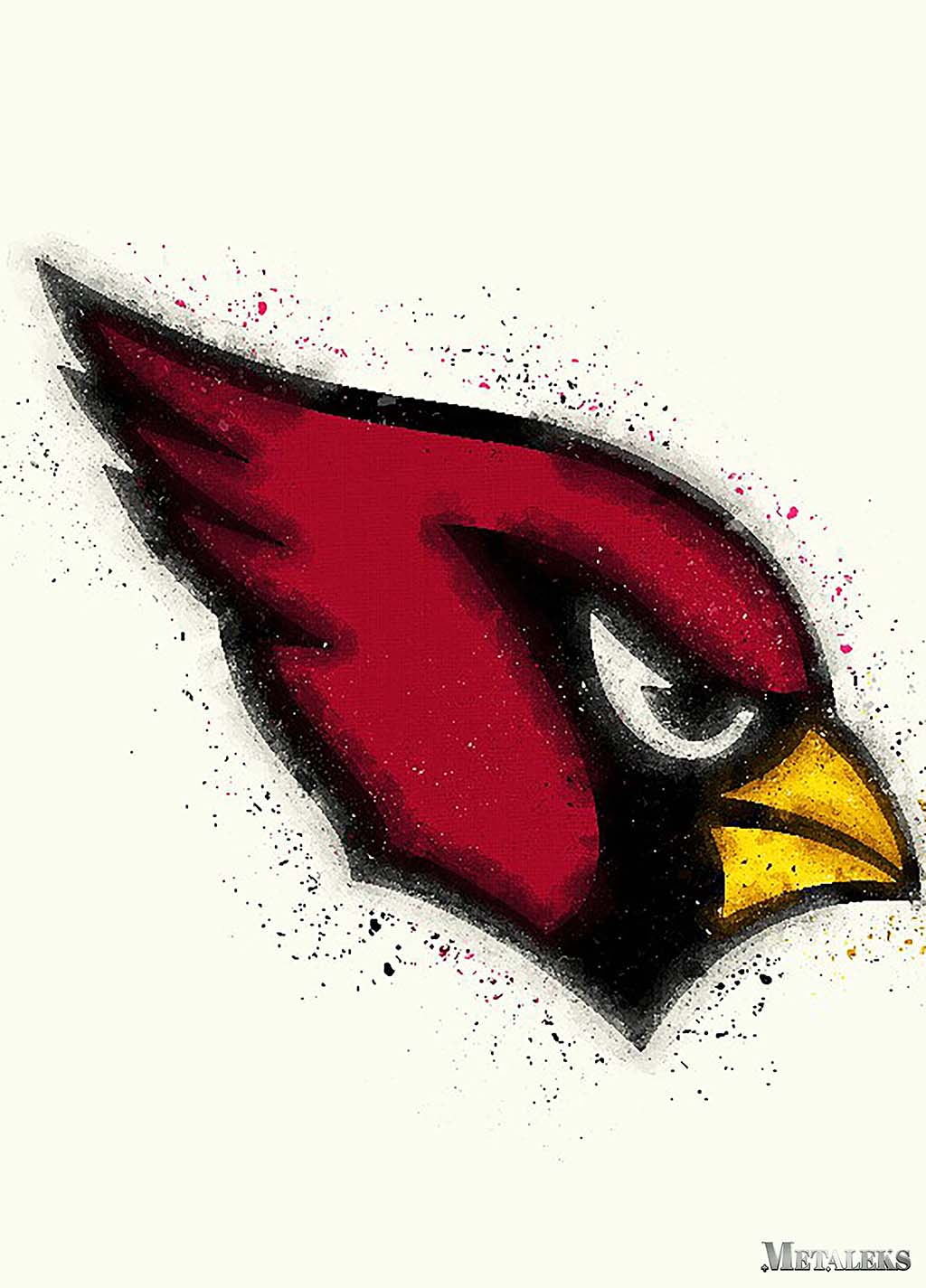 Arizona Cardinals Watercolor