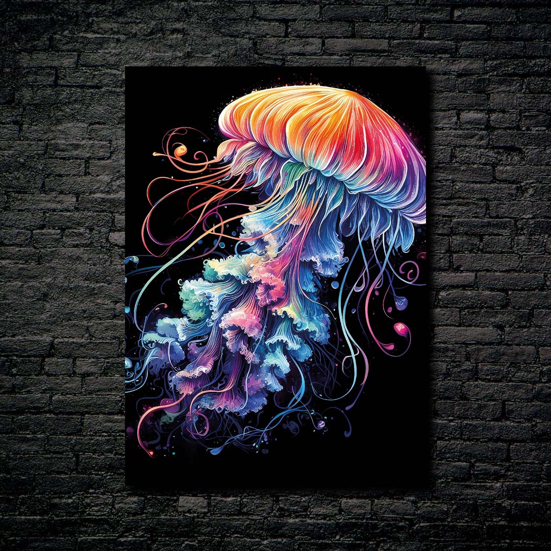 Artistic Jellyfish 2-designed by @Krizeggers