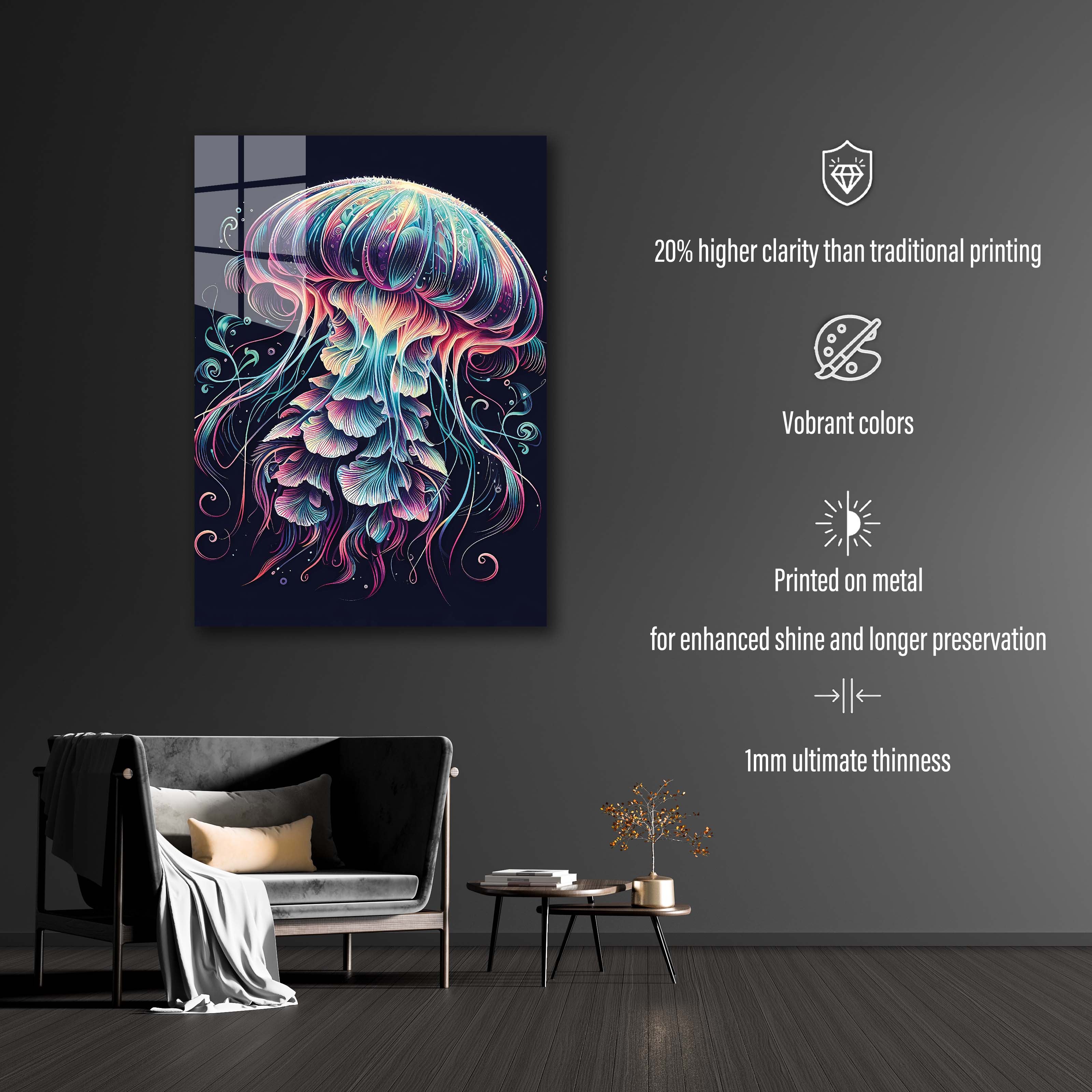 Artistic Jellyfish-designed by @Krizeggers