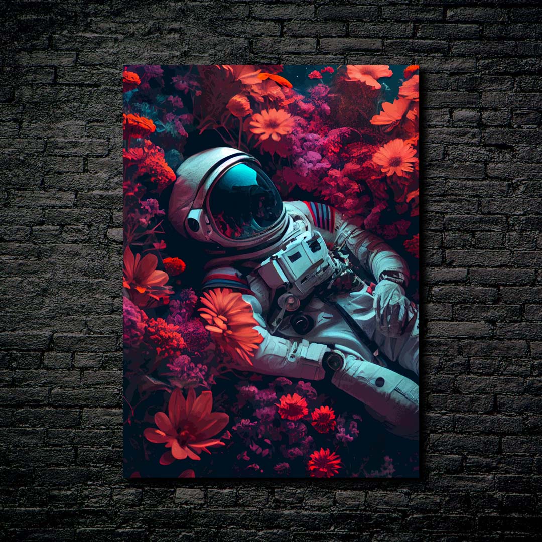 Astronaut Flower 2-designed by @Puffy Design