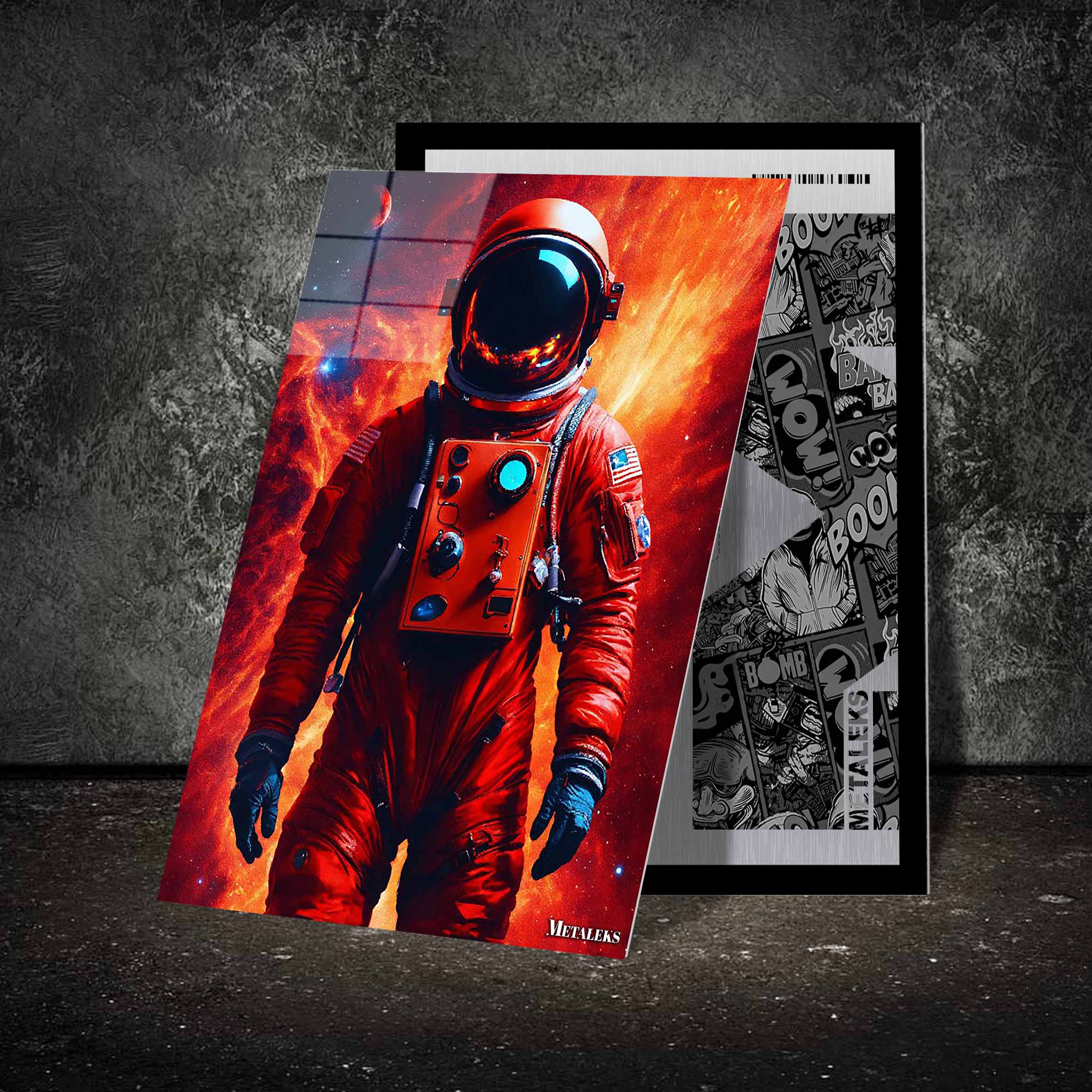 Astronaut Red Wallpaper-designed by @Firkins