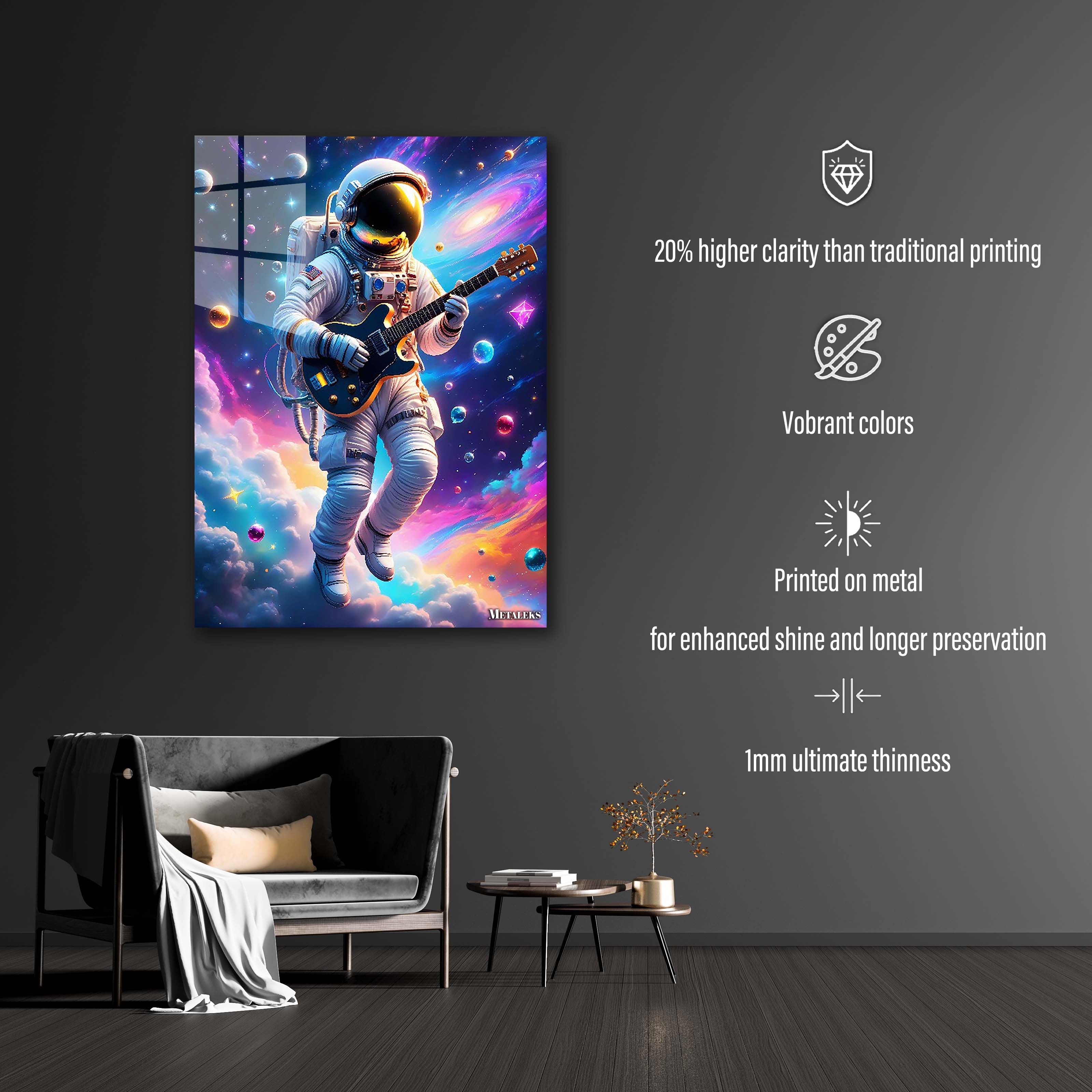Astronaut with Guitar-designed by @Lucifer Art2092