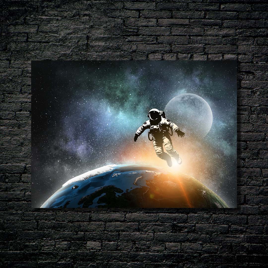 Astronout fly in universe-designed by @DynCreative