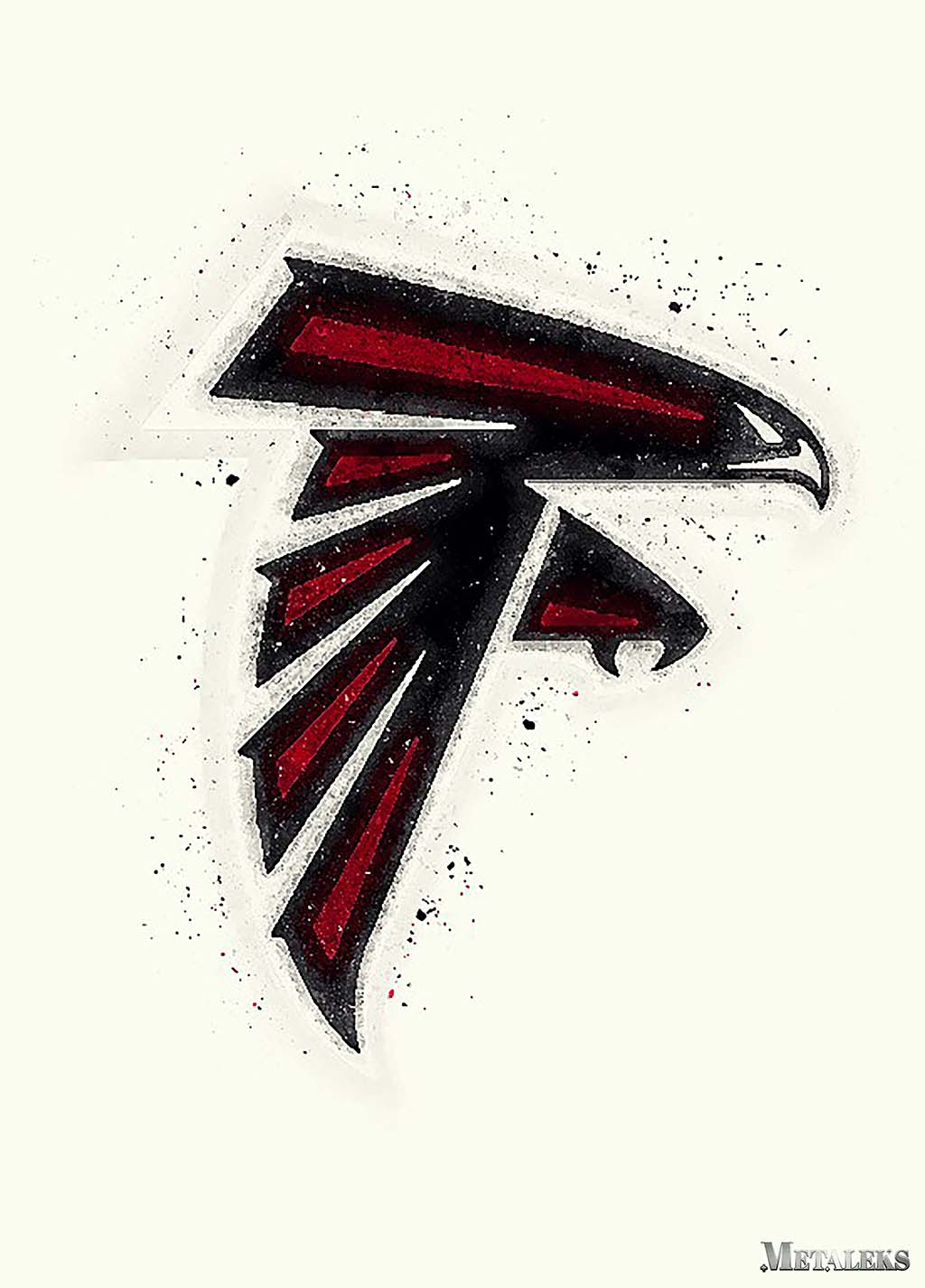 Atlanta Falcons Watercolor