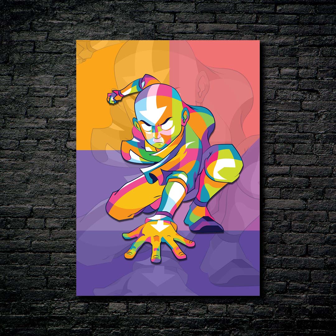 Avatar Aang in WPAP -designed by @V Styler